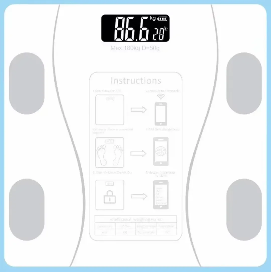 Smart Body Weight Scale - Digital Bathroom Scale image indicator(2)