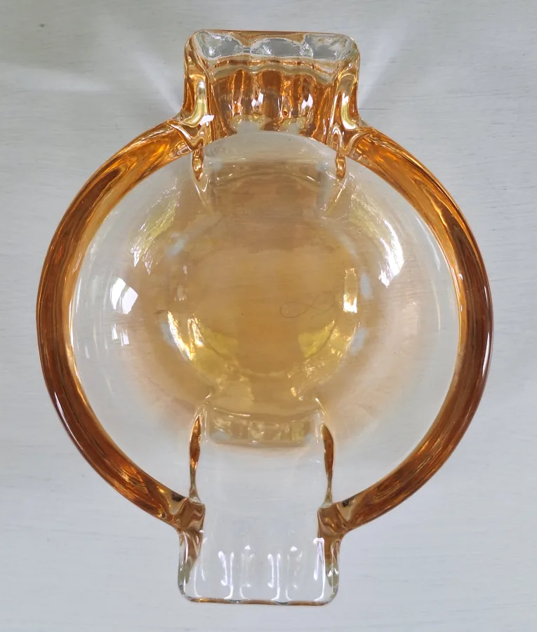 Vintage Marigold Carnival Glass Ashtray image indicator(3)