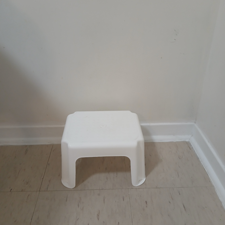 White Plastic Step Stool