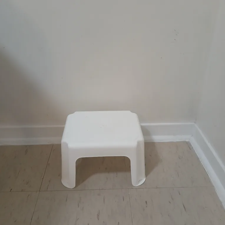 White Plastic Step Stool thumbnail