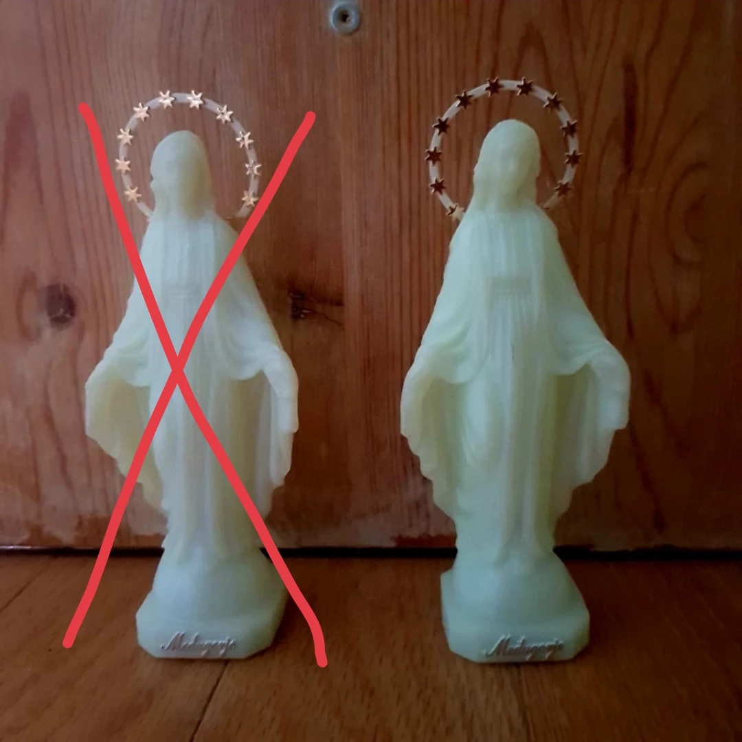 Glow in the Dark Virgin Mary Statues #freecycle
