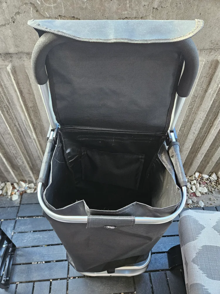 Black Folding Shopping Cart image indicator(4)