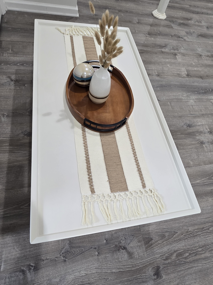 White Coffee Table 24W x 48L x 16H - photo 2