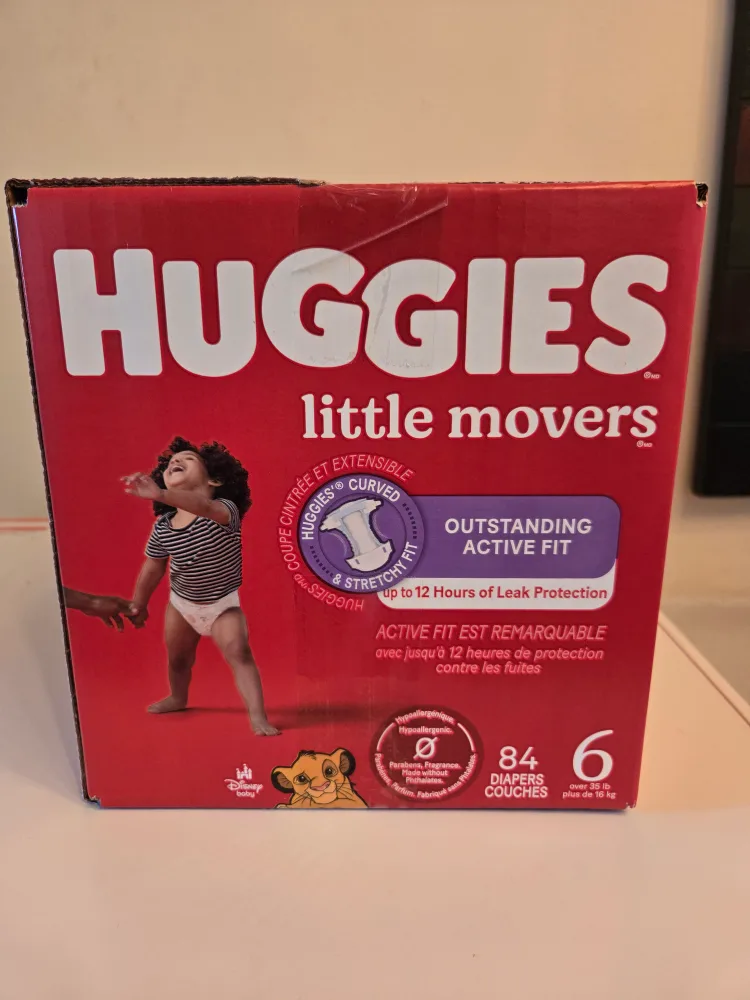 Huggies Little Movers Diapers - Size 6, 84 Count thumbnail