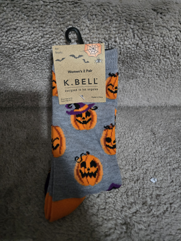 K. Bell Halloween Socks, Women's Size 4-10