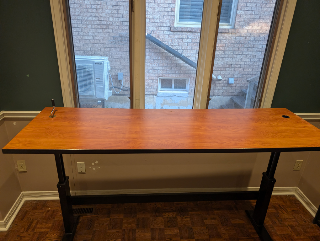 Adjustable Height(Manual) Standing Desk, 72" x24", Free Delivery - photo 4