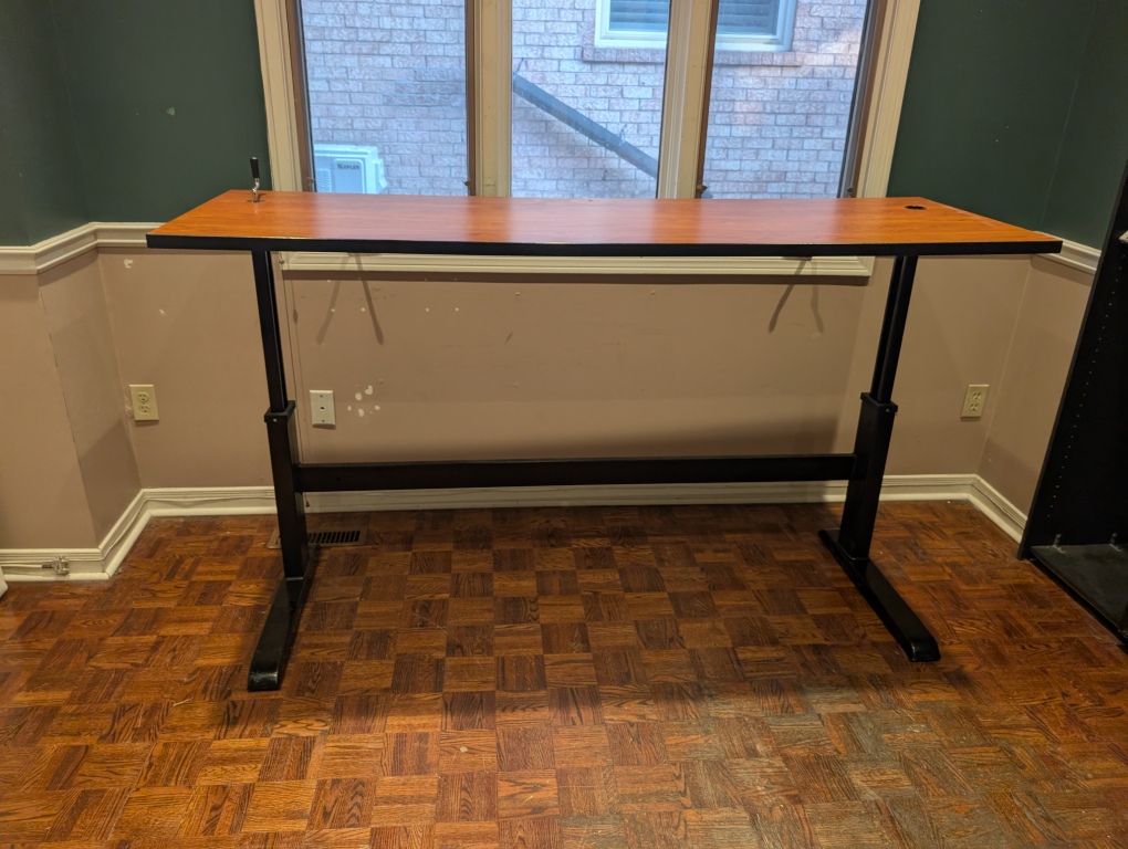 Adjustable Height(Manual) Standing Desk, 72" x24", Free Delivery - photo 5