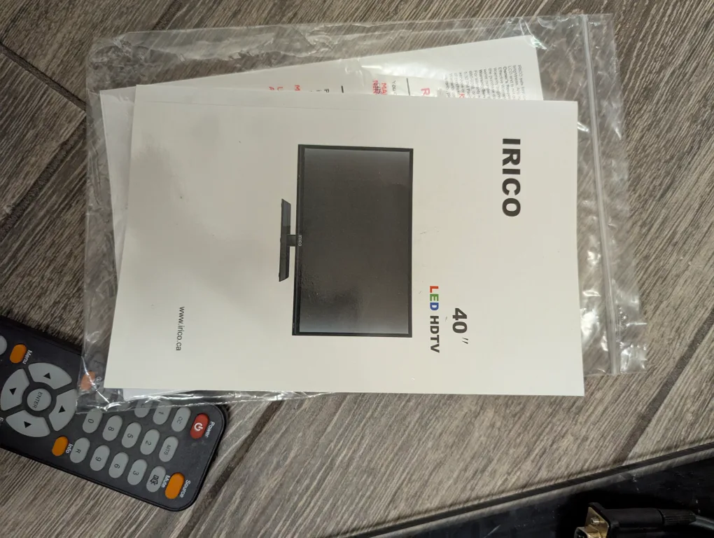 40 inch LED flat screen TV with wall mount and stand image indicator(8)