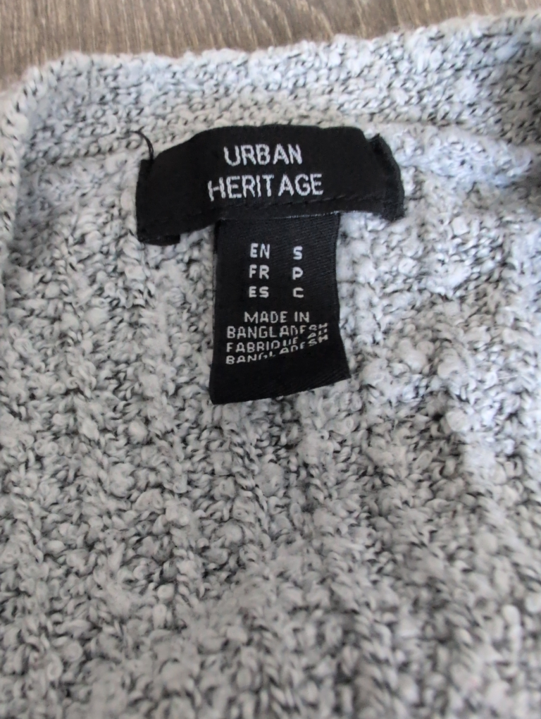 Urban Heritage Grey Cardigan - Size S - photo 2