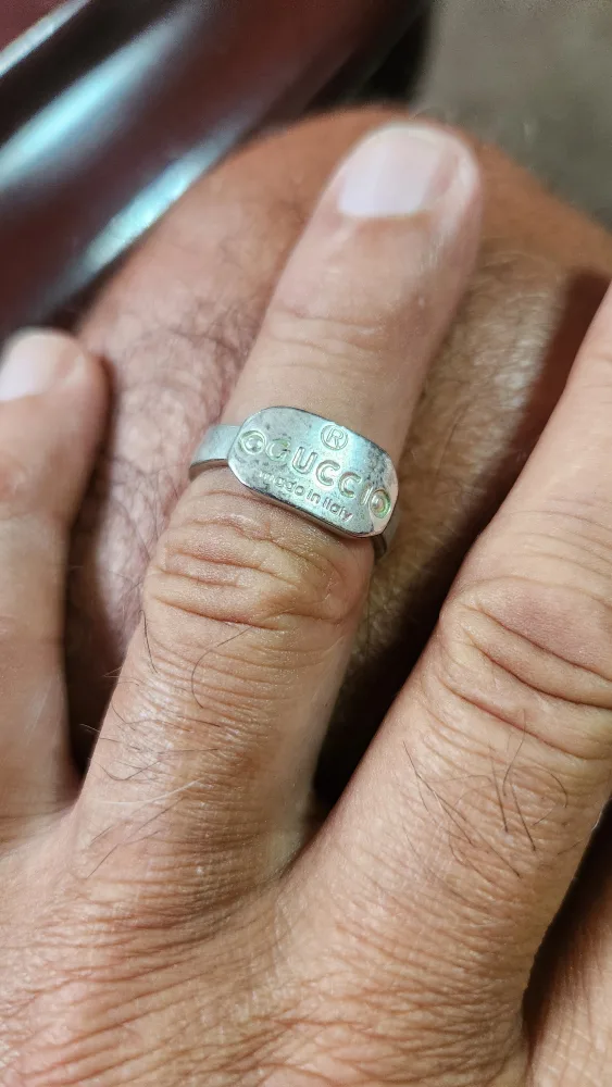 silver Gucci Ring - Made in Italy image indicator(2)