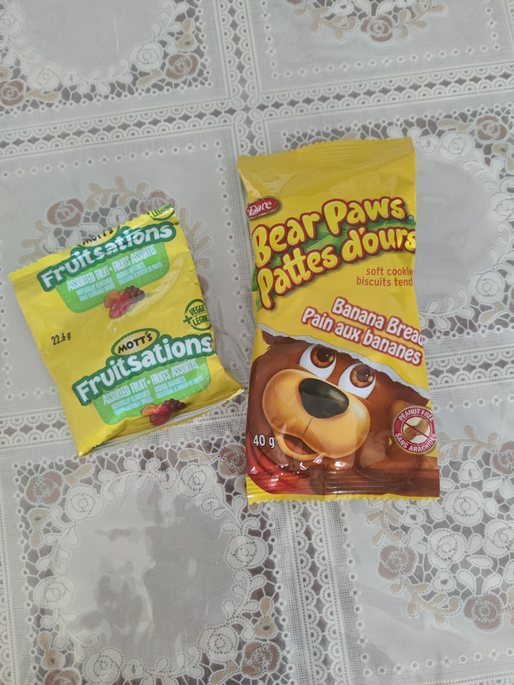 Mott's Fruitsations & Dare Bear Paws