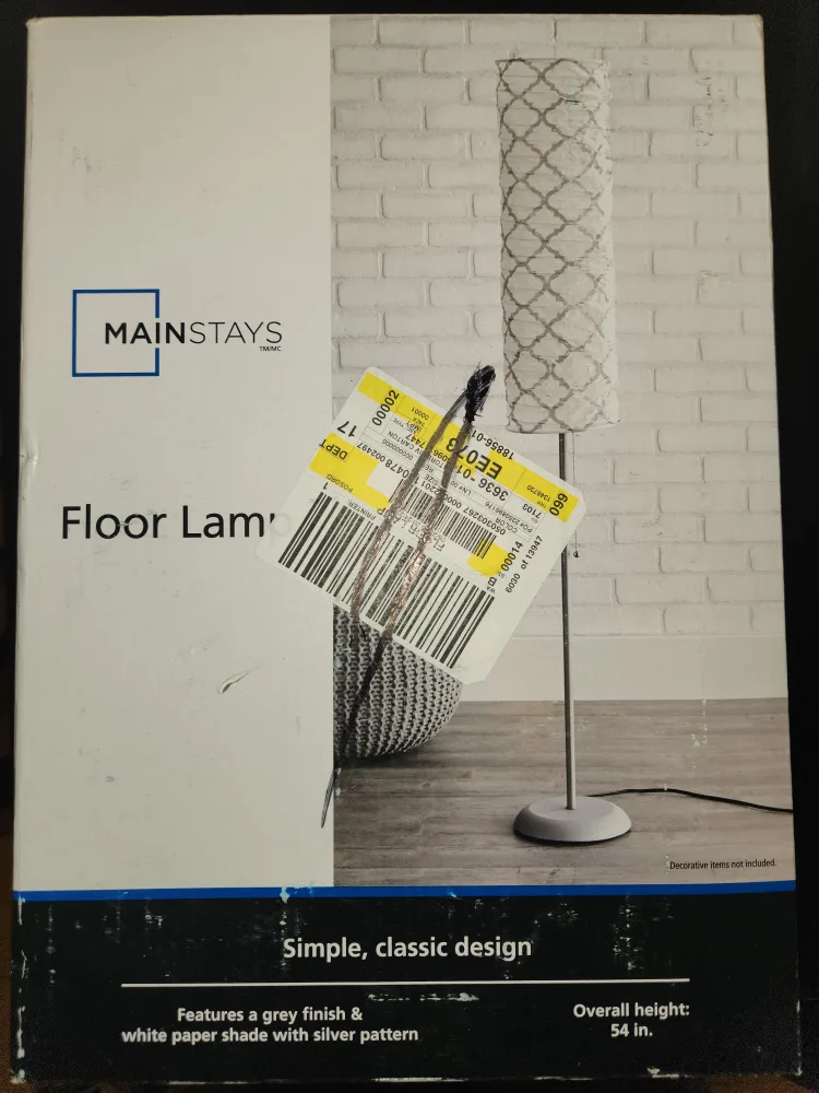 54" Rice Paper Shade Floor Lamp thumbnail