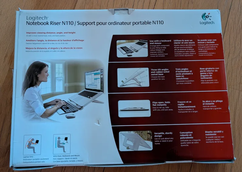 Logitech Notebook Riser N110 - Laptop Stand image indicator(2)