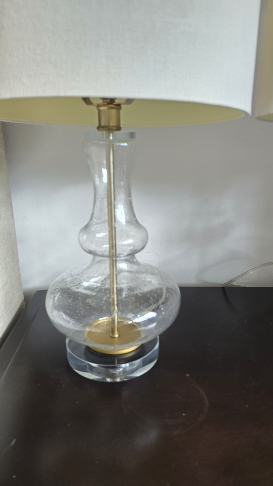 Pair of Glass Table Lamps - photo 2