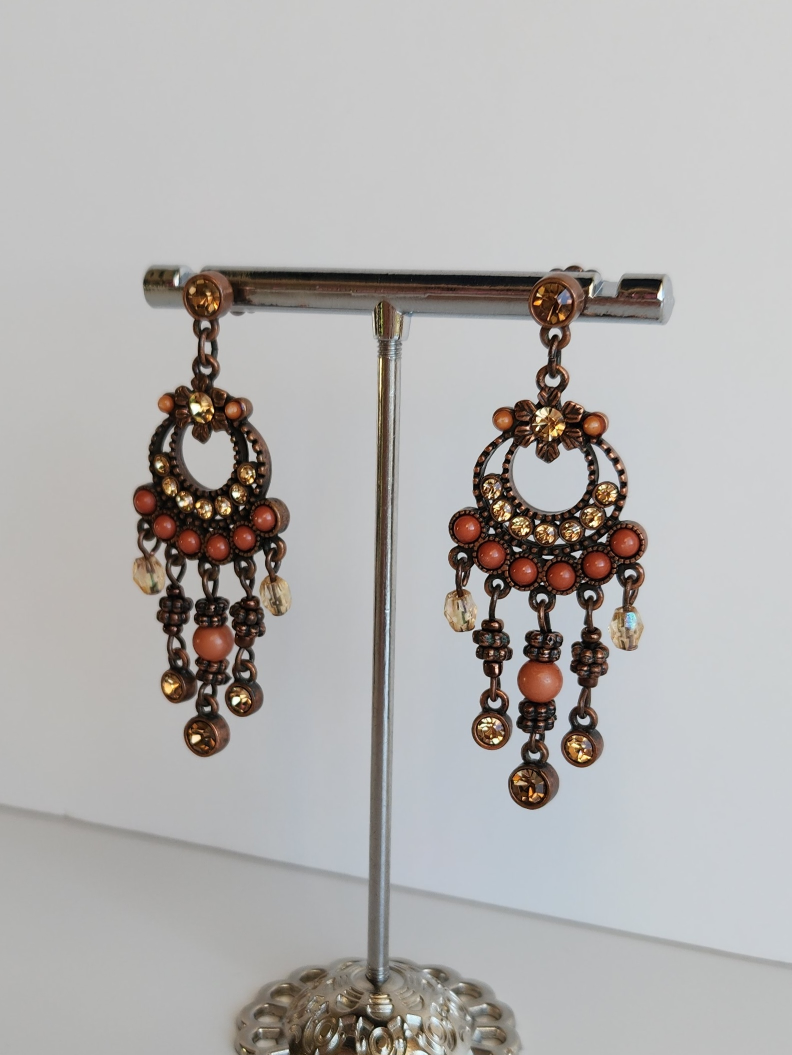 Avon Bronze Chandelier Earrings - photo 3