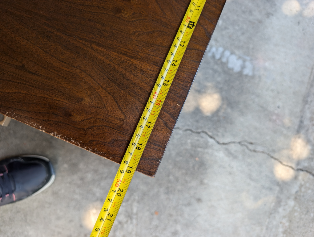 Brown Wood Media Console Table - photo 5