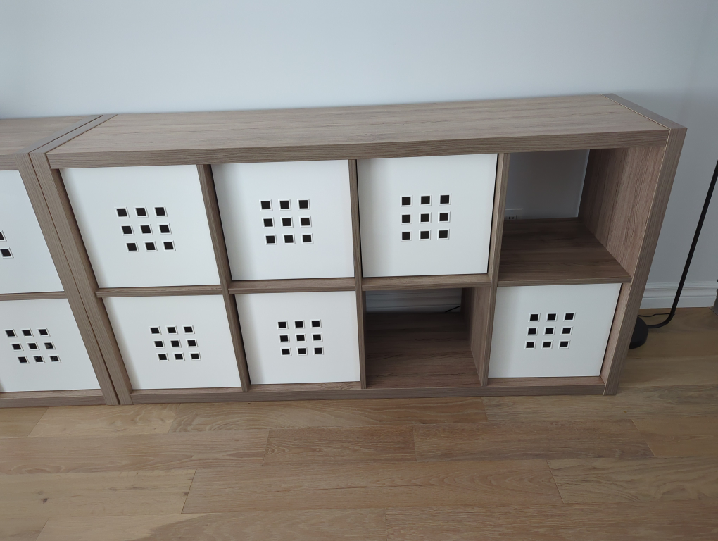 IKEA Shelf with Storage Bins