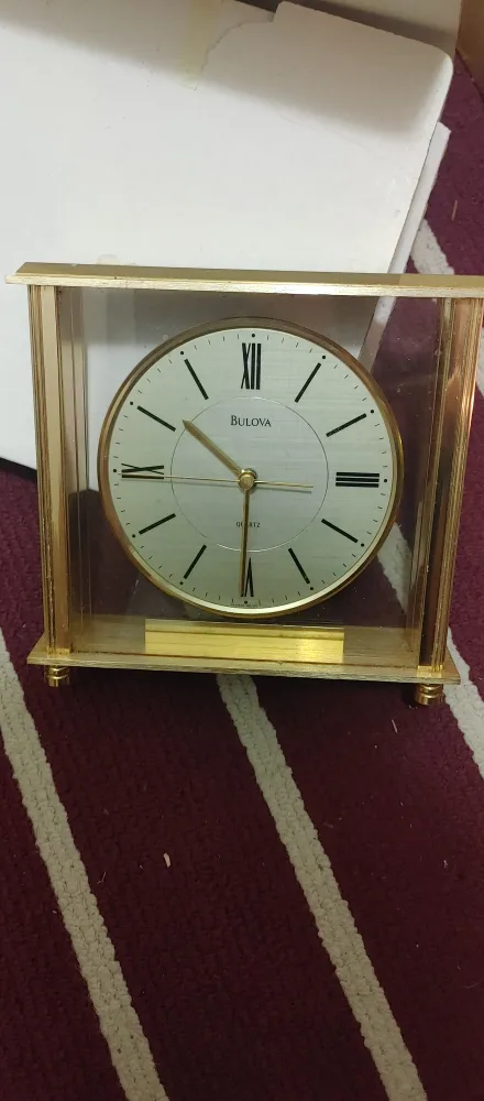 Bulova Quartz Table Clock thumbnail