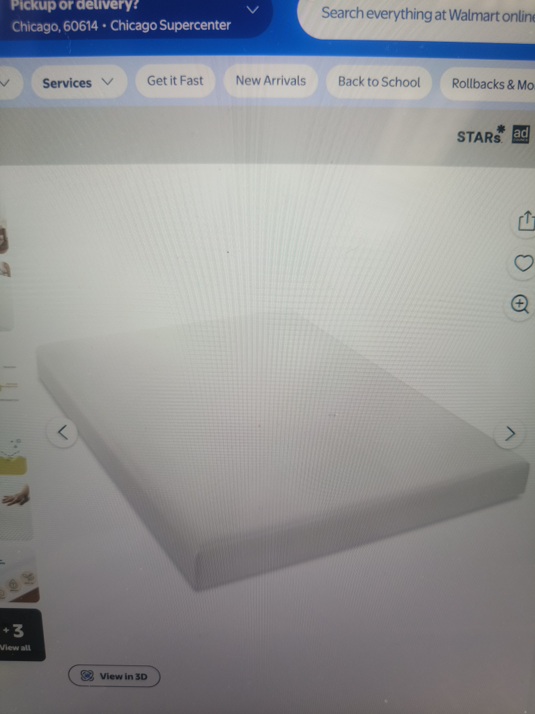 Zinus Spa Sensations Serenity 8" Full Memory Foam Mattress