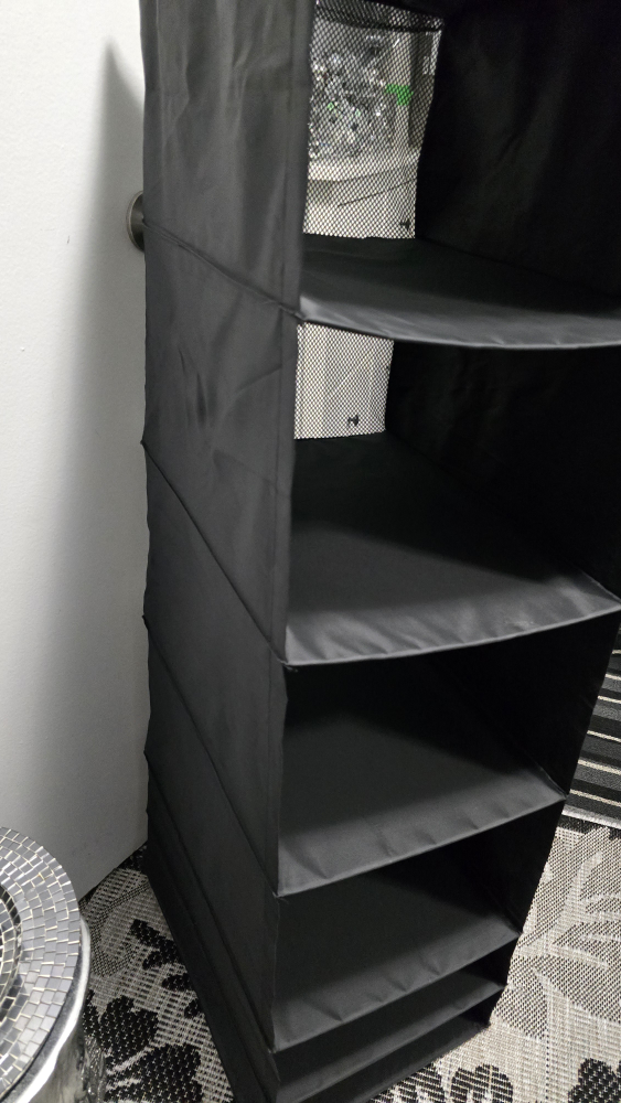 Black Hanging Closet Organizer - Like New! - photo 3