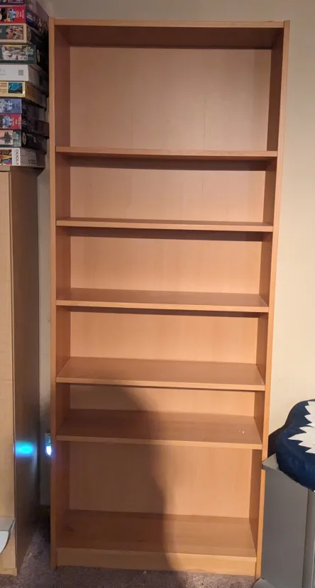 Tall Wooden Bookcase