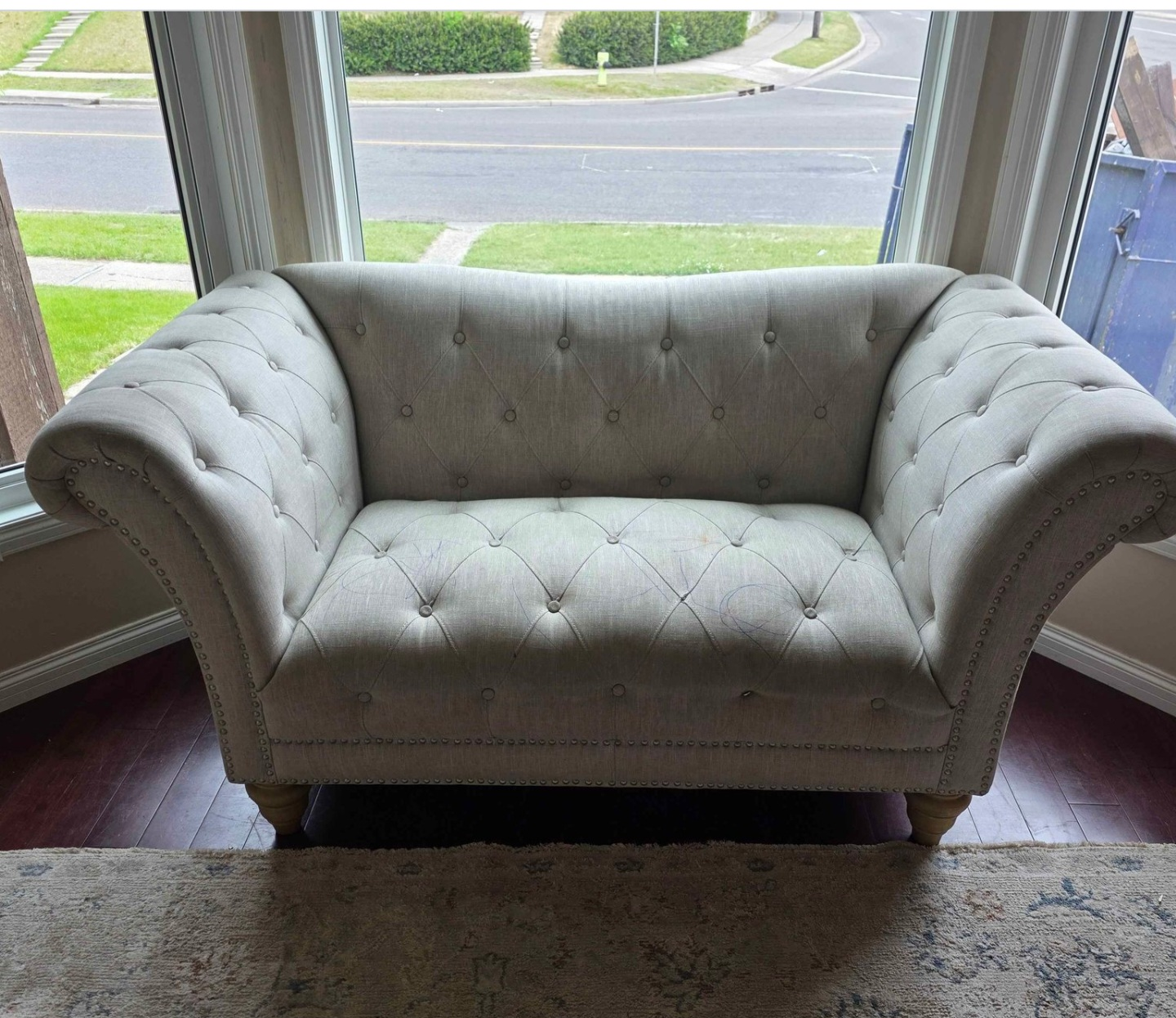 Tufted Sofa and Loveseat Set - Beige - photo 2