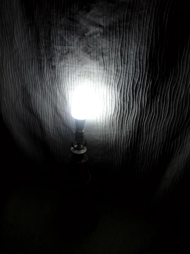 Ceramic Table Lamp - Brown & White image indicator(2)