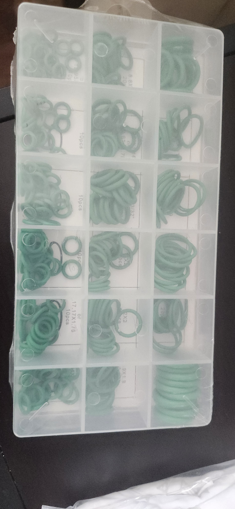 270pc green o-ring assortment
