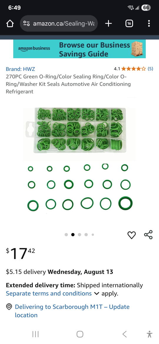 270pc green o-ring assortment - photo 3