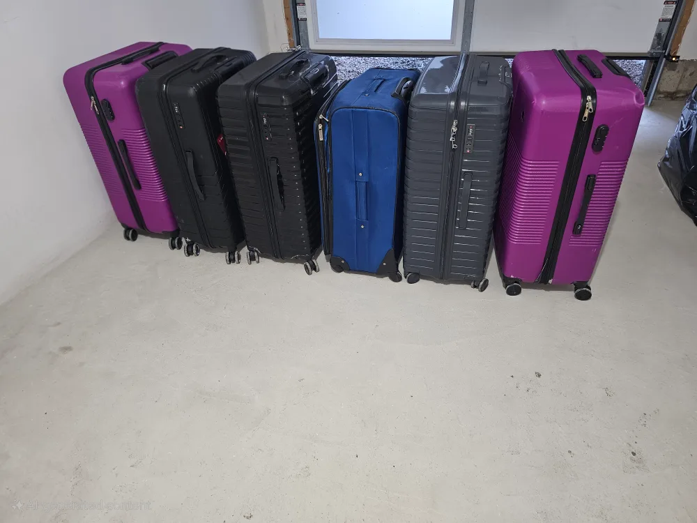 Blue Rolling Suitcase image indicator(4)