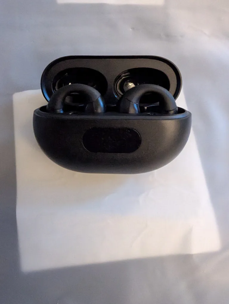 Black Wireless Earbuds with Charging Case image indicator(2)