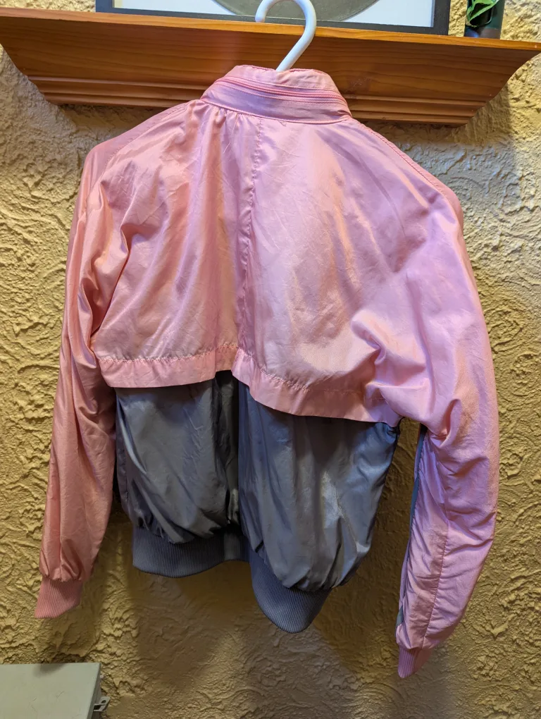 Vintage Adidas Pink & Grey Windbreaker Jacket image indicator(2)