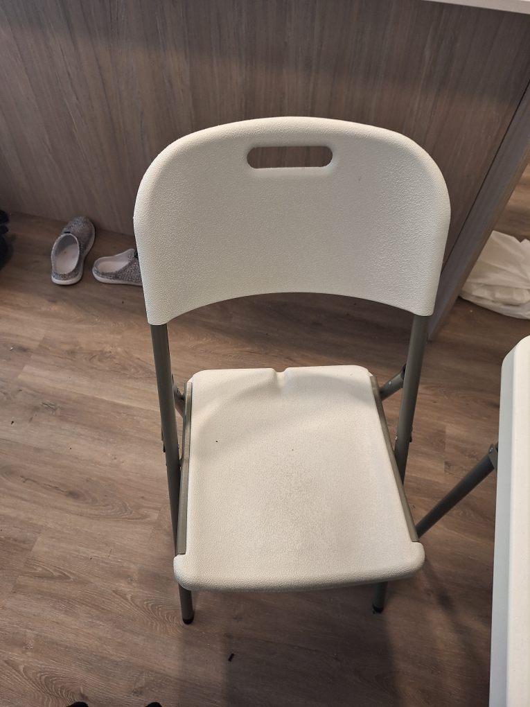 Folding Table & Chairs - White - photo 3