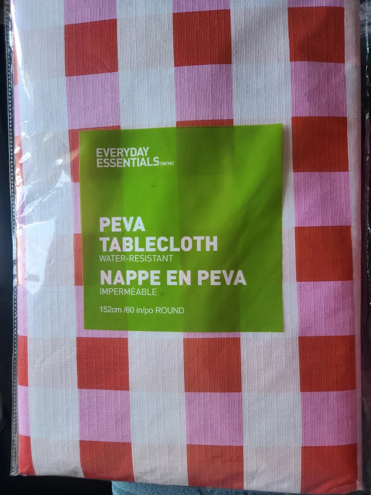 PEVA Tablecloth - 60" Round