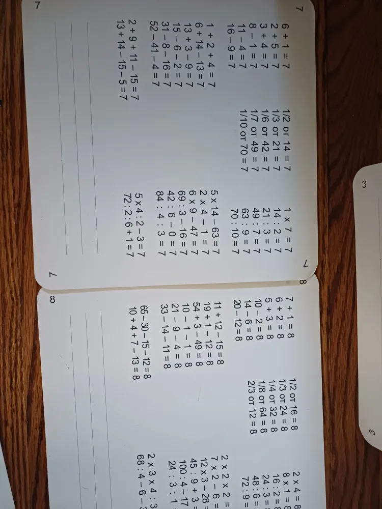 Back to School Math Cards for children image indicator(4)