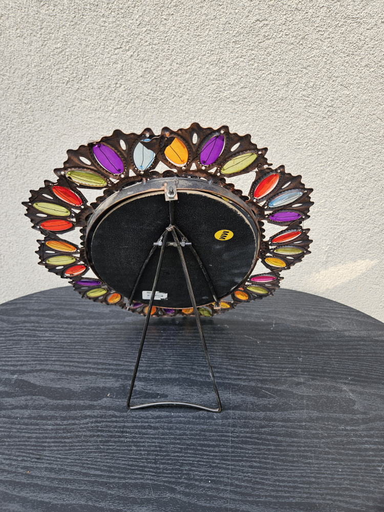 Pier 1 Boho  Beaded Beads Metal Frame Easel Stand Mirror - photo 3