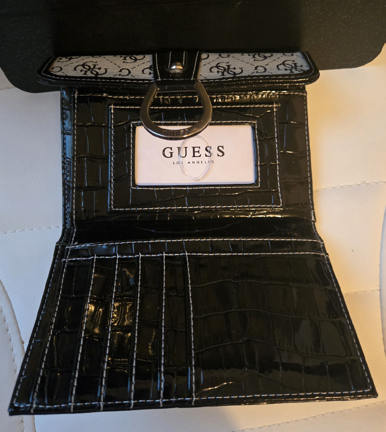 GUESS Wallet with Logo Monogram Pattern - photo 2