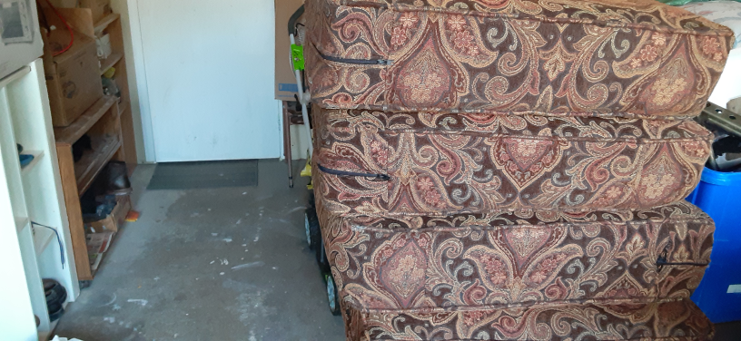 Couch Cushions - Brown Paisley Pattern