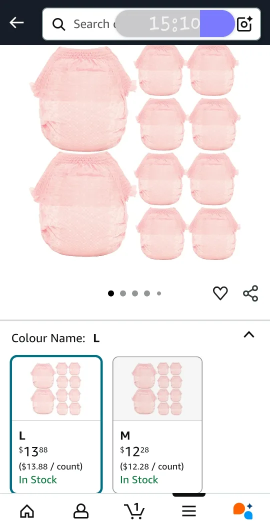 Dog Diaper Liners Disposable Booster Pads Regular 160ct image indicator(2)