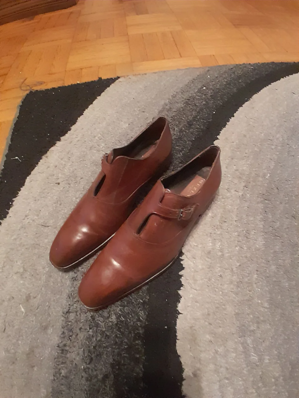 Mezlan Brown Leather Dress Shoes 11 thumbnail