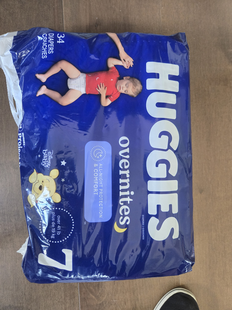 Huggies Overnites Diapers Size 7 (34 count)