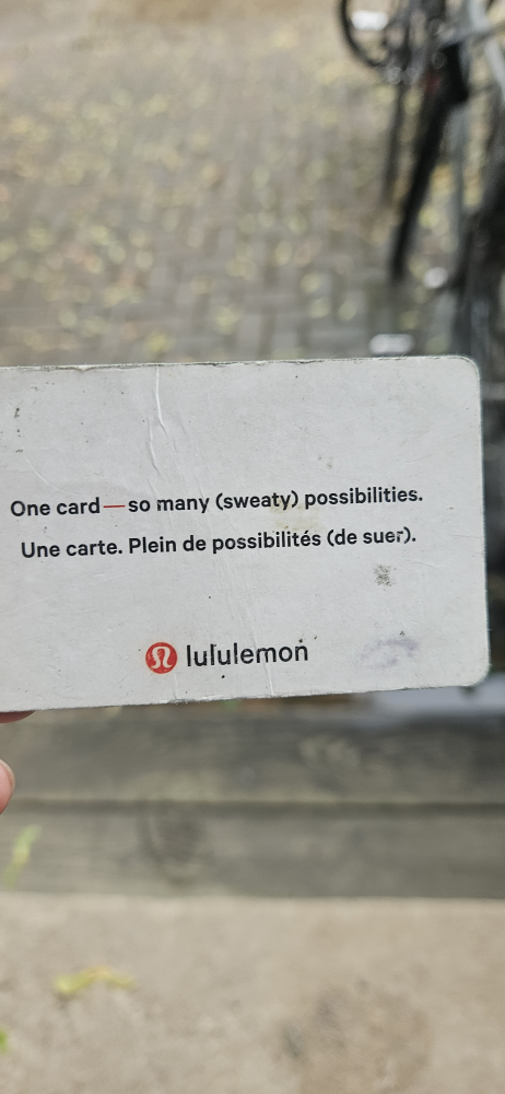 lululemon gc