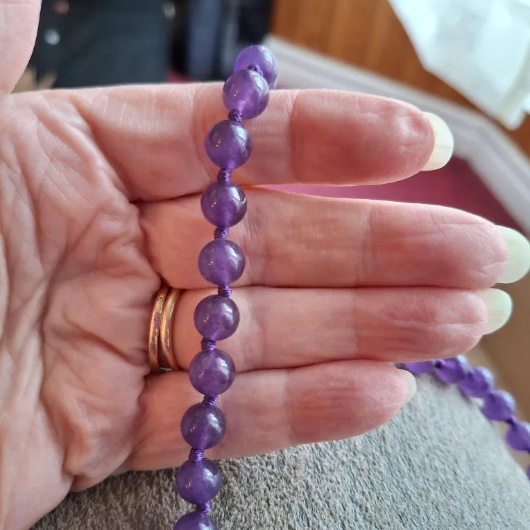 Amethyst Beaded Necklace image indicator(2)