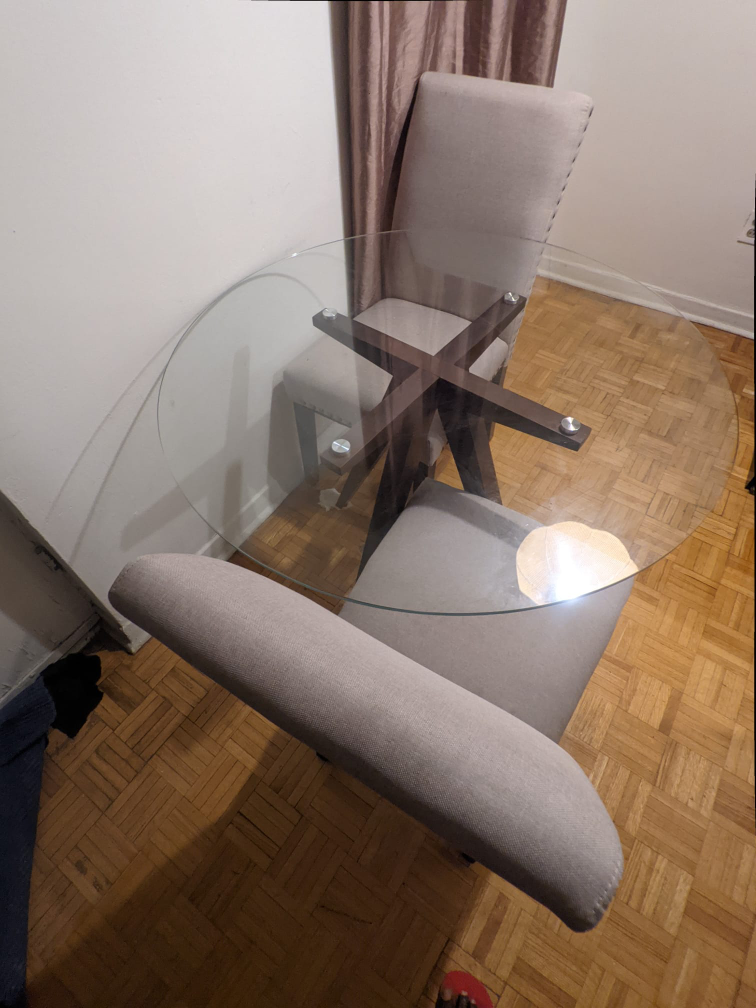 Glass Top Round Dining Table - photo 4