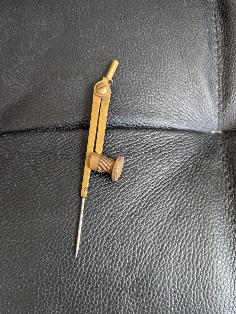 Vintage brass compass 1936 thumbnail