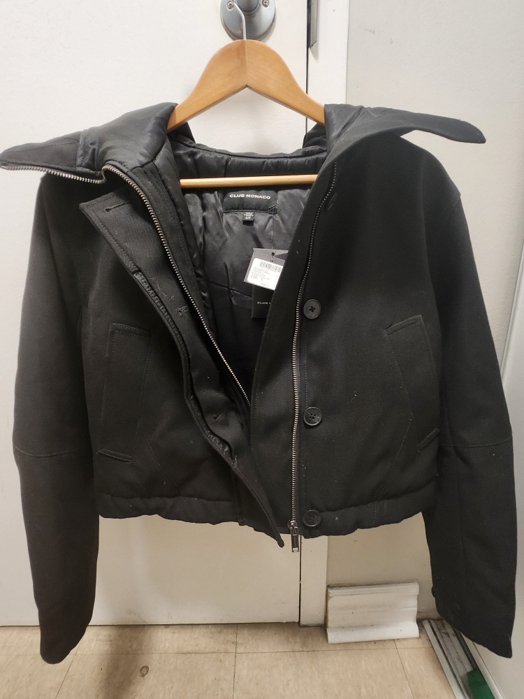 Club Monaco Cropped Parka - Size Small