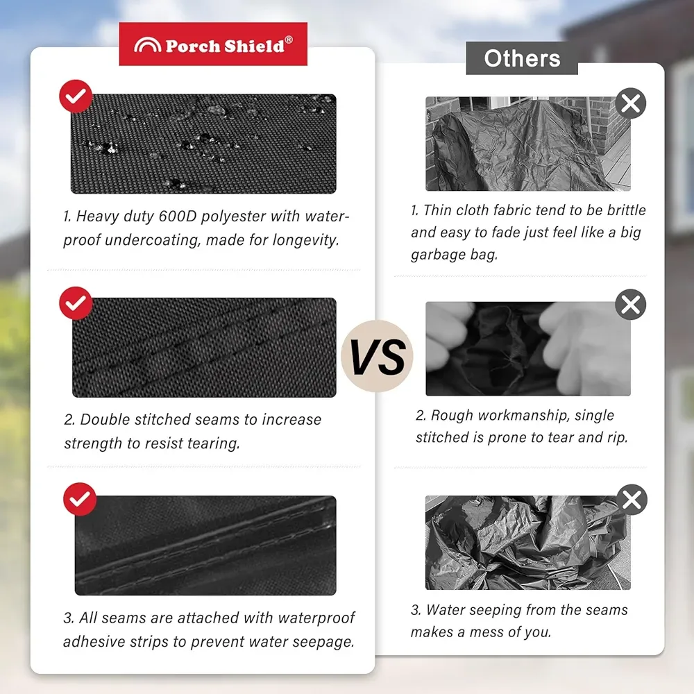 Porch Shield Round Patio Fire Pit Cover - 40" x 20" image indicator(3)