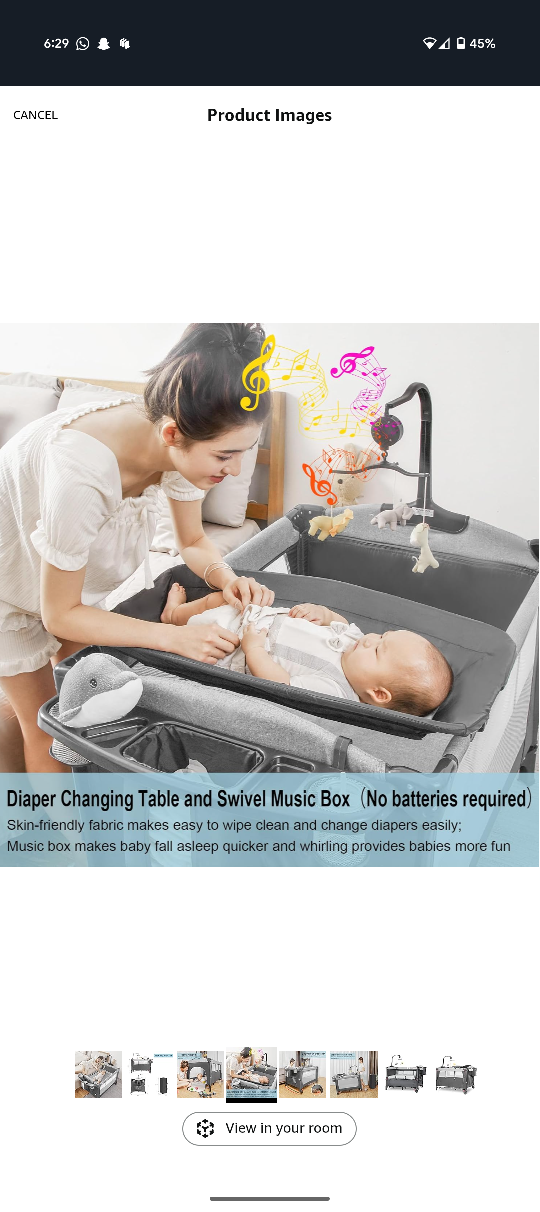 5 in 1 Pack and play Baby Bassinet - photo 4