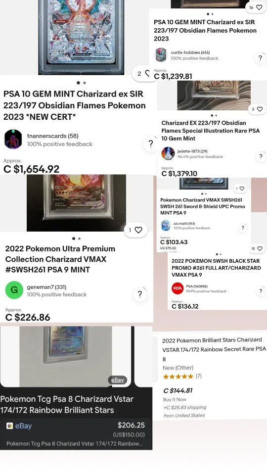 PSA Graded Pokemon Cards image indicator(7)