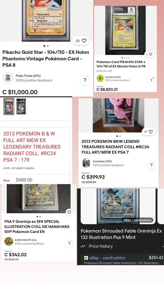 PSA Graded Pokemon Cards image indicator(8)